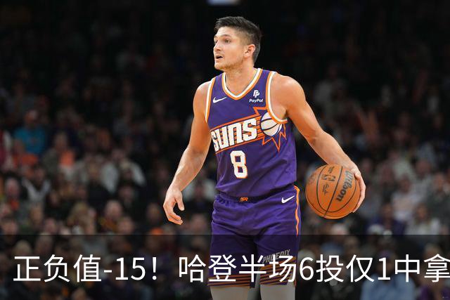 正负值-15！哈登半场6投仅1中拿2分4助3断 三分3中0